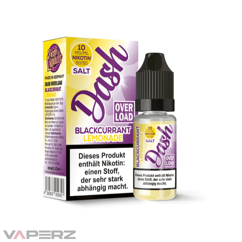 Dash Overload Blackcurrant Lemonade Salt Liquid