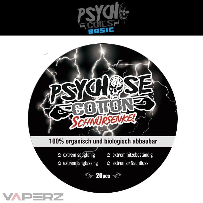 Psychose Cotton Schnürsenkel 20Stk