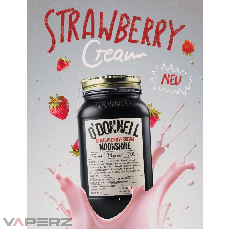 O'Donnell Moonshine Strawberry Cream 17% Vol.