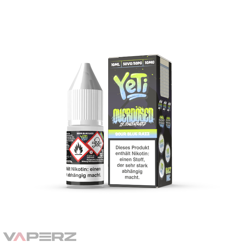 Yeti Overdosed Sour Blue Razz Salt Liquid