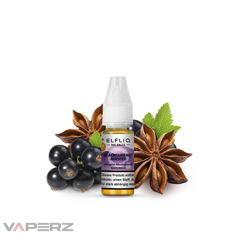 Elfliq by Elfbar Blackcurrant Aniseed Nicsalt Liqu...
