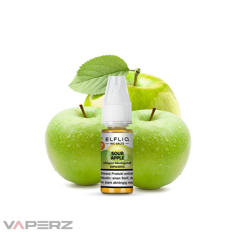 Elfliq by Elfbar Sour Apple Nicsalt Liquid