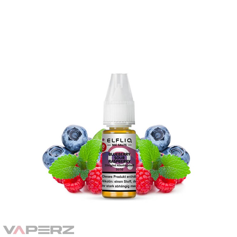 Elfliq by Elfbar Blueberry Sour Raspberry Nicsalt ...