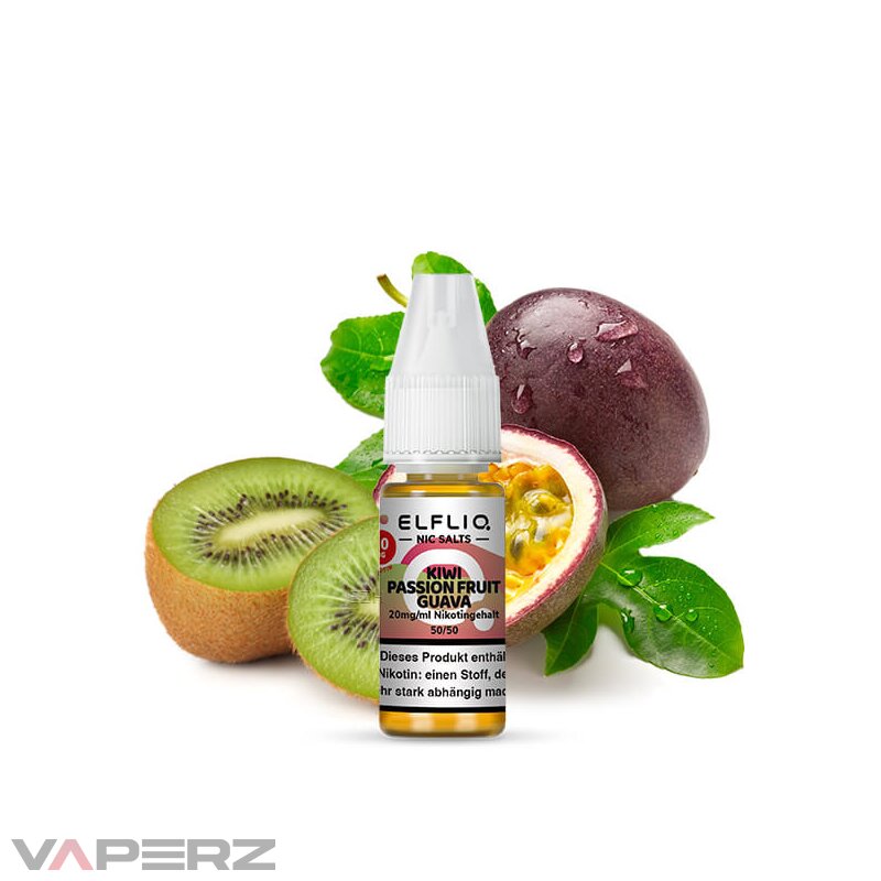 Elfliq by Elfbar Kiwi Passionfruit Guava Nicsalt L...